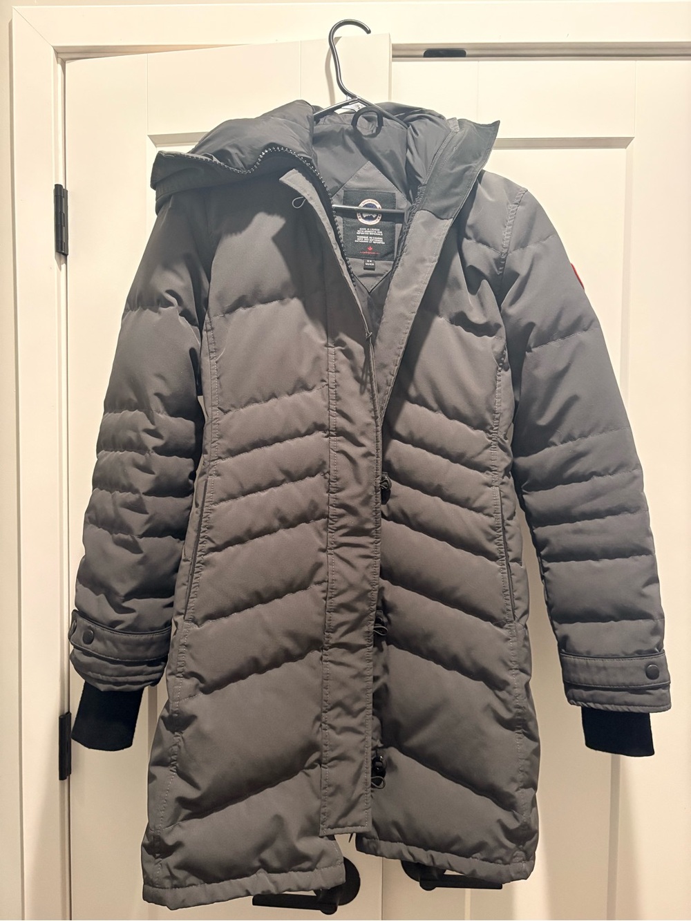 Canada Goose Women's Charcoal Gray Quilted Down Puffer Coat
